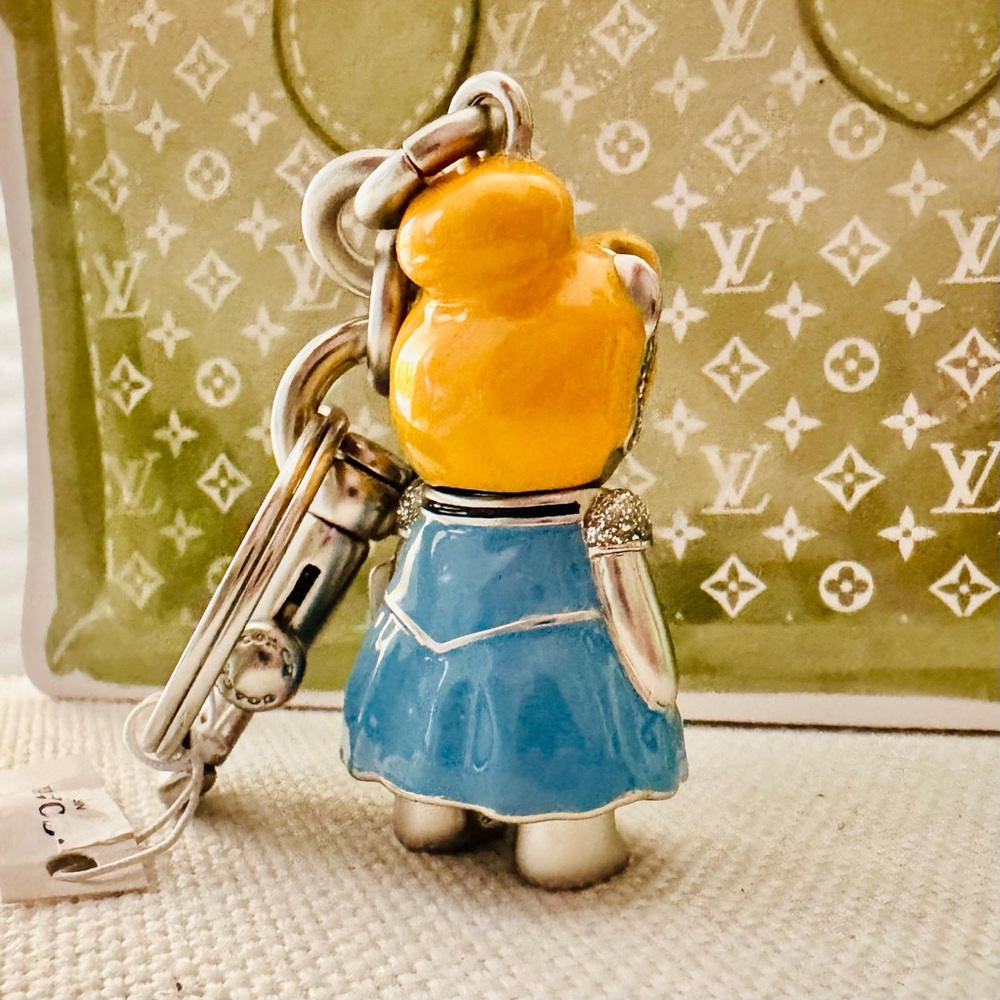 Coach Disney Bear Key Holder - Yellow and Blue - Picture 7 of 10